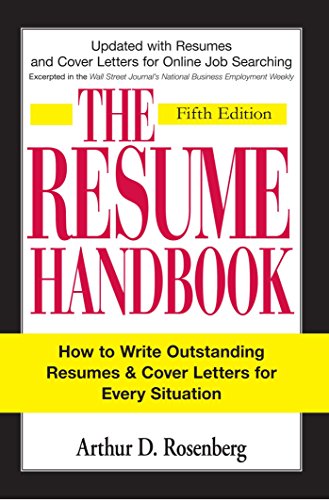 9781598694598: The Resume Handbook: How to Write Outstanding Resumes and Cover Letters for Every Situation