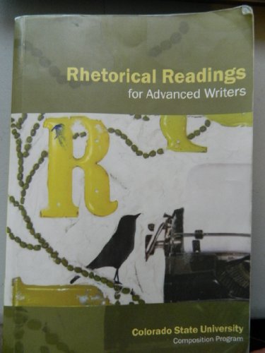 Imagen de archivo de Rhetorical Readings for Advanced Writers a la venta por SecondSale