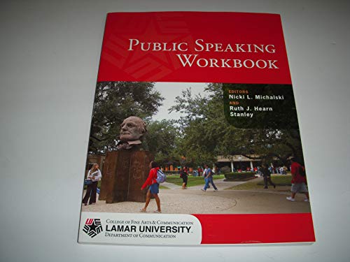 Stock image for Public Speaking Workbook Lamar University for sale by HPB-Red