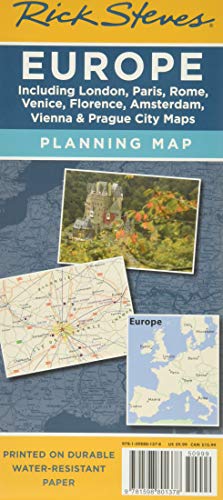 Stock image for Rick Steves Europe Planning Map: Including London, Paris, Rome, Venice, Florence, Amsterdam, Vienna & Prague City Maps for sale by SecondSale