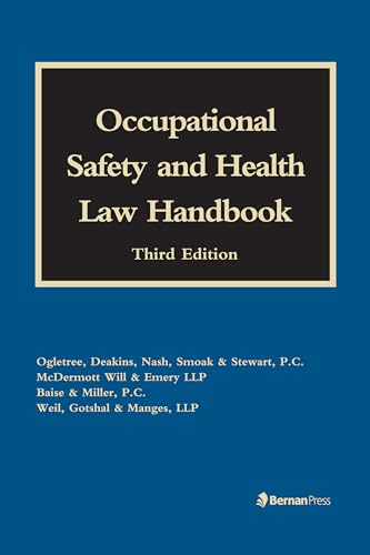 Beispielbild fr Occupational Safety and Health Law Handbook zum Verkauf von Ria Christie Collections