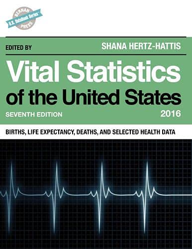 Stock image for Vital Statistics of the United States 2016 : Births, Life Expectancy, Deaths, and Selected Health Data for sale by Better World Books