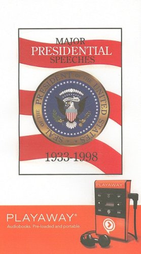 Beispielbild fr Major Presidential Speeches 1933-1998: Library Edition zum Verkauf von Lot O'Books