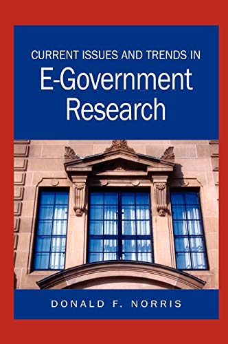 Stock image for Current Issues and Trends in E-Government Research for sale by Phatpocket Limited