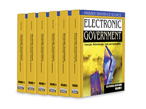 Imagen de archivo de Electronic Government: Concepts, Methodologies, Tools, and Applications (Volume 4) a la venta por Anybook.com