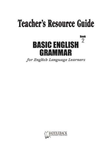 9781599052045: Basic English Grammar Book 2 Teacher's Resource Guide