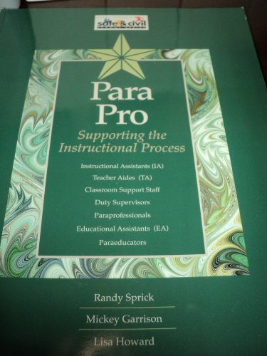 Stock image for Para Pro: Supporting the Instructional Process for sale by Zoom Books Company