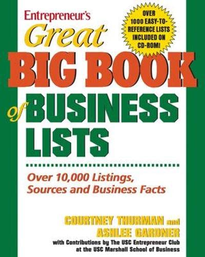 Beispielbild fr Great Big Book of Business Lists : All the Things You Need to Know to Run a Small Business zum Verkauf von Better World Books