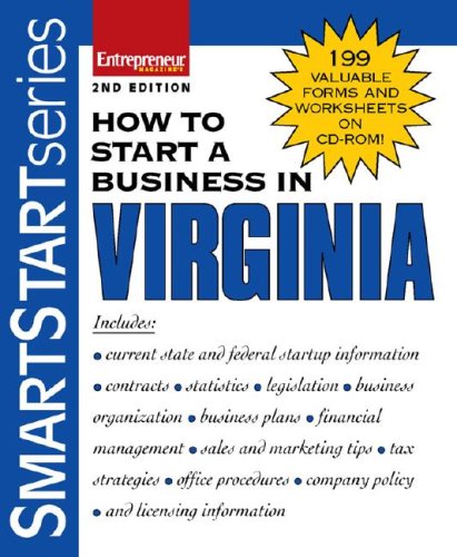 Beispielbild fr How to Start a Business in Virginia zum Verkauf von Better World Books