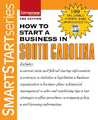 How to Start a Business in South Carolina (Smartstart) (9781599181141) by Entrepreneur Press