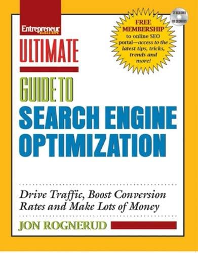 Beispielbild fr Ultimate Guide to Search Engine Optimization : Drive Traffic, Boost Conversion Rates and Make Lots of Money zum Verkauf von Better World Books