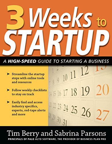 9781599181967: 3 Weeks to Startup: A High Speed Guide to Starting a Business (IPRO DIST PRODUCT I/I)