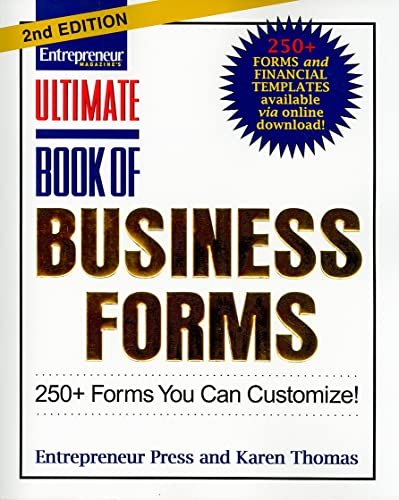 Beispielbild fr Ultimate Book of Business Forms : 250+ Forms You Can Customize zum Verkauf von Better World Books