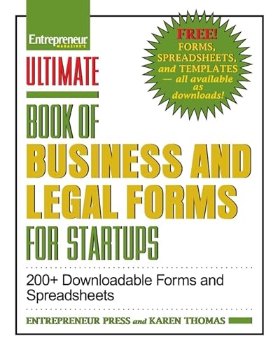 Beispielbild fr Ultimate Book of Business and Legal Forms for Startups : 200+ Downloadable Forms and Spreadsheets zum Verkauf von Better World Books