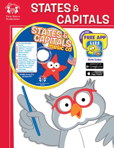 Imagen de archivo de States & Capitals (Workbook and Music CD) a la venta por HPB Inc.