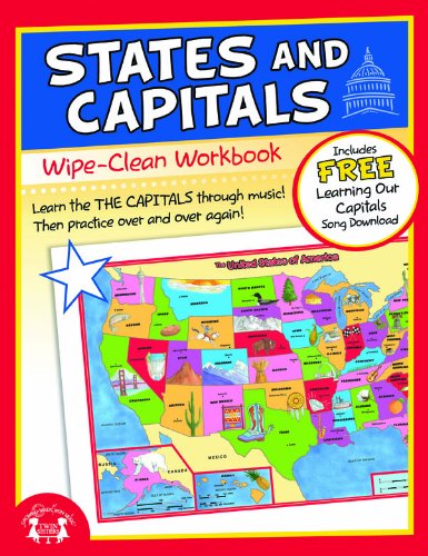 Imagen de archivo de States Capitals Wipe Clean Workbook a la venta por Seattle Goodwill