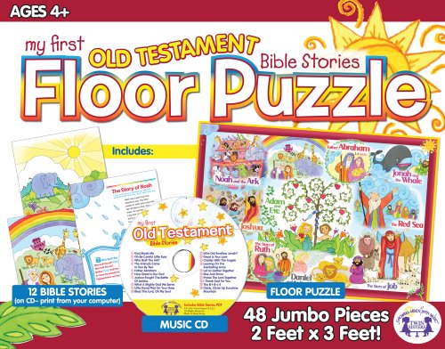 My First Old Testament Bible Stories Floor Puzzles/12 Bible Stories/Music CD (9781599227641) by Kim Mitzo Thompson