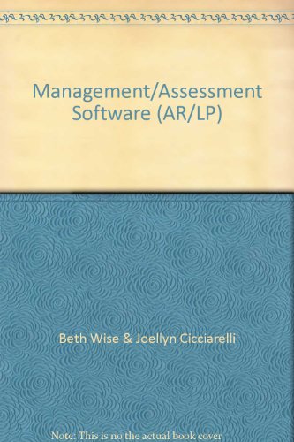 Stock image for Management/Assessment Software (AR/LP) for sale by SecondSale