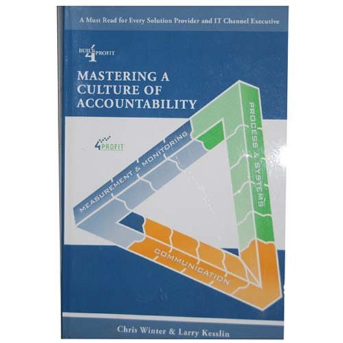 Stock image for Mastering a Culture of Accountability for sale by Recycle Bookstore