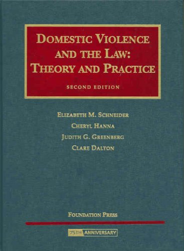 Stock image for Domestic Violence and the Law: Theory and Practice (University Casebook) for sale by HPB-Red