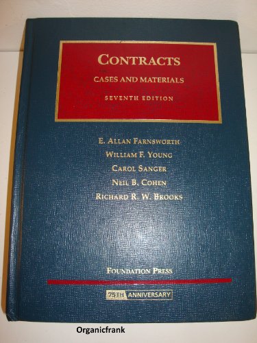 Imagen de archivo de Cases and Materials on Contracts a la venta por Better World Books