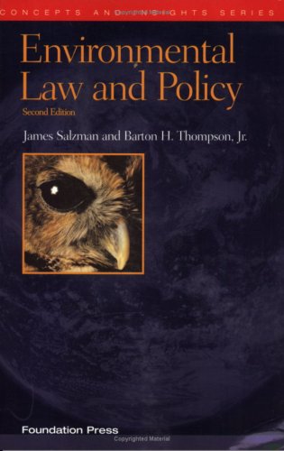 Beispielbild fr Environmental Law and Policy, Second Edition (Concepts and Insights Series) zum Verkauf von BooksRun
