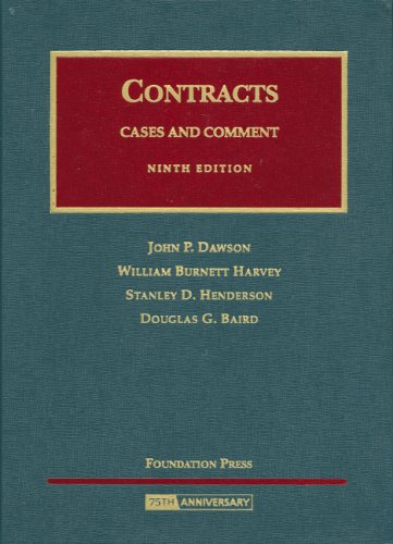 Stock image for Contracts (University Casebook Series) for sale by Hawking Books