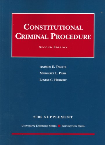 Imagen de archivo de Constitutional Criminal Procedure a la venta por Better World Books