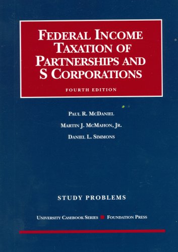 Stock image for Federal Income Taxation of Partnerships and S Corporations: Study Problems for sale by ThriftBooks-Atlanta