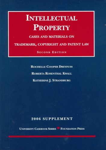 Stock image for Intellectual Property Cases and Materials on Trademark, Copyright and Patent Law for sale by Bookmans