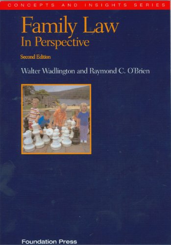 Stock image for Family Law in Perspective (Concepts and Insights) for sale by Once Upon A Time Books