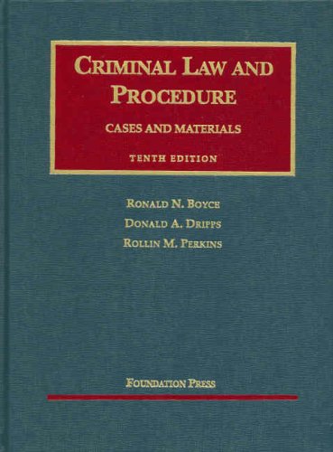 9781599412481: Criminal Law and Procedure