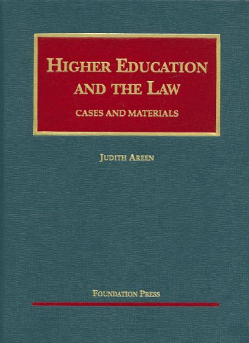 Beispielbild fr Areen's Higher Education and the Law, Cases and Materials (University Casebook Series) (English and English Edition) zum Verkauf von Wonder Book