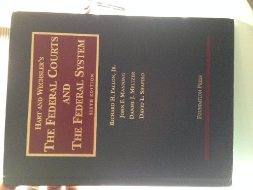 Beispielbild fr The Federal Courts and the Federal System, 6th Edition zum Verkauf von HPB-Red