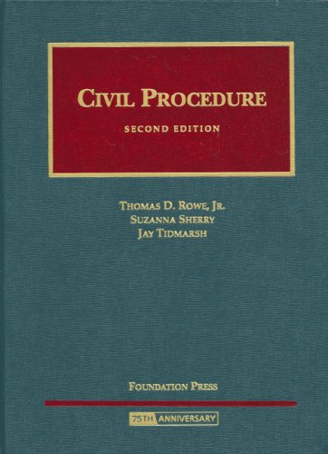 Imagen de archivo de Civil Procedure (University Casebook) a la venta por BookHolders