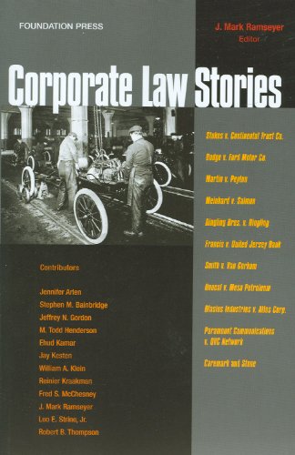 9781599414218: Corporate Law Stories