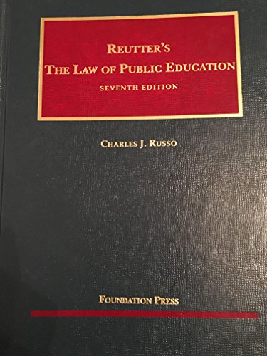 Stock image for Reutter's The Law of Public Education for sale by HPB-Red