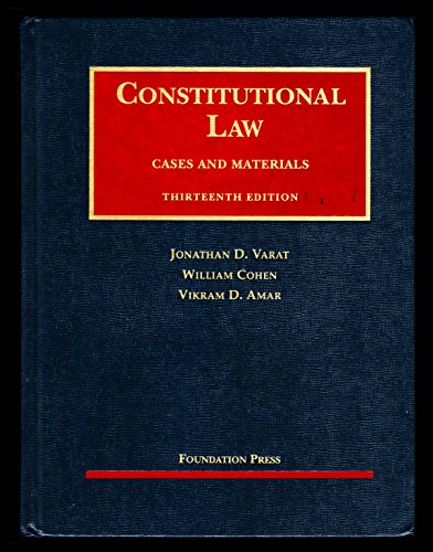 9781599414515: Constitutional Law, Cases and Materials (University Casebook Series)