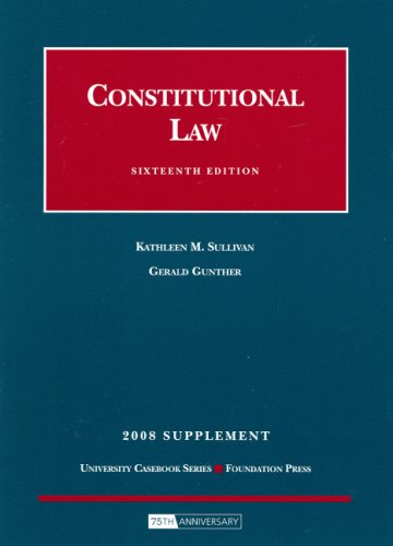 Stock image for Constitutional Law, 16th, 2008 Supplement for sale by HPB-Movies