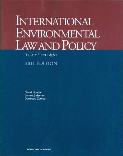 Imagen de archivo de International Environmental Law and Policy, Treaty Supplement 2011 a la venta por Better World Books