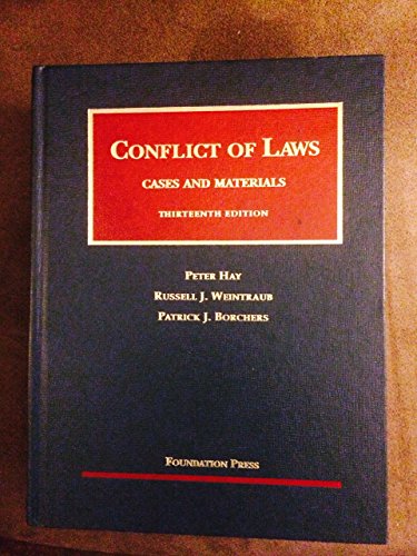 9781599415437: Conflict of Laws, Cases and Materials