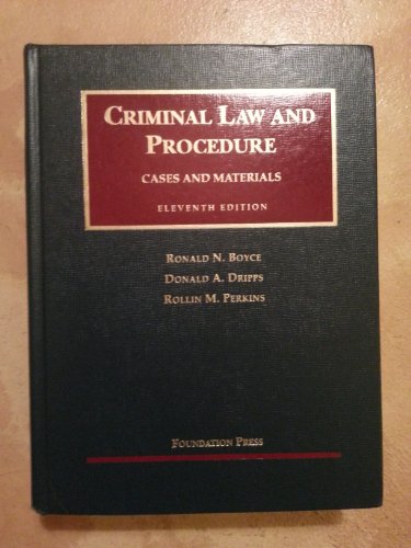 Imagen de archivo de Criminal Law and Procedure a la venta por ThriftBooks-Atlanta