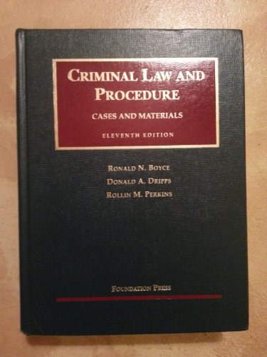 Stock image for Criminal Law and Procedure for sale by ThriftBooks-Atlanta