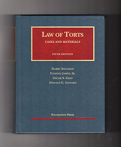 Beispielbild fr Cases and Materials on the Law of Torts (University Casebook Series) zum Verkauf von Textbooks_Source