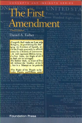 Stock image for The First Amendment (Concepts and Insights) for sale by SecondSale