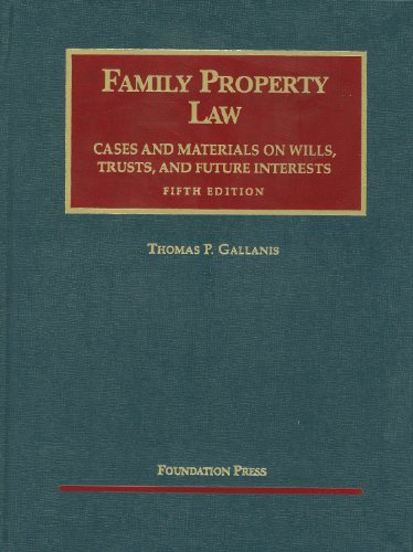 Stock image for Family Property Law Cases and Materials, 5th for sale by Better World Books