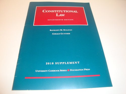 Stock image for Constitutional Law, 17th, 2010 Supplement for sale by Wonder Book