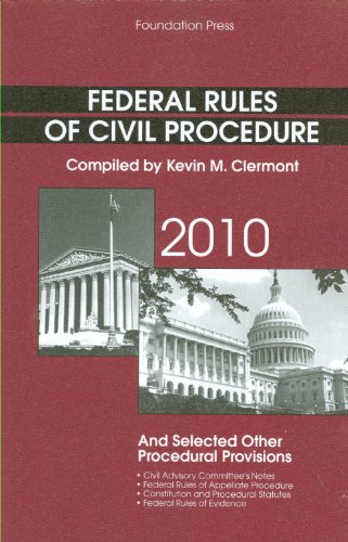 9781599418438: Federal Rules of Civil Procedure and Selected Other Procedural Provisions, 2010