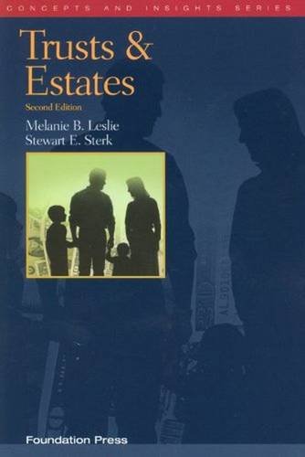 Stock image for Trusts and Estates (Concepts and Insights) for sale by ZBK Books