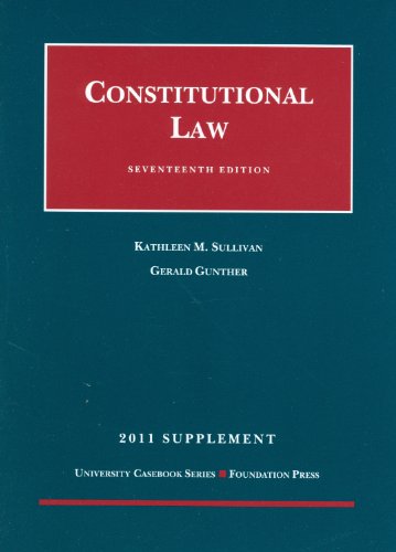 9781599419749: Constitutional Law 2011